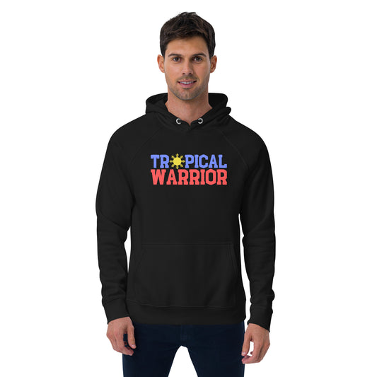 Tropical Warrior raglan hoodie | Black - Flag color