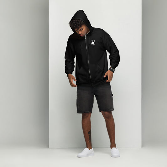Tropical Warrior heavy blend ZIP-hoodie | Black