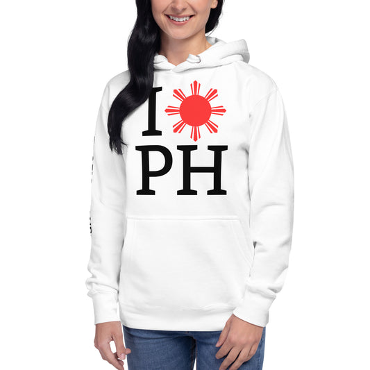 I Love PH Hoodie | For Her - White