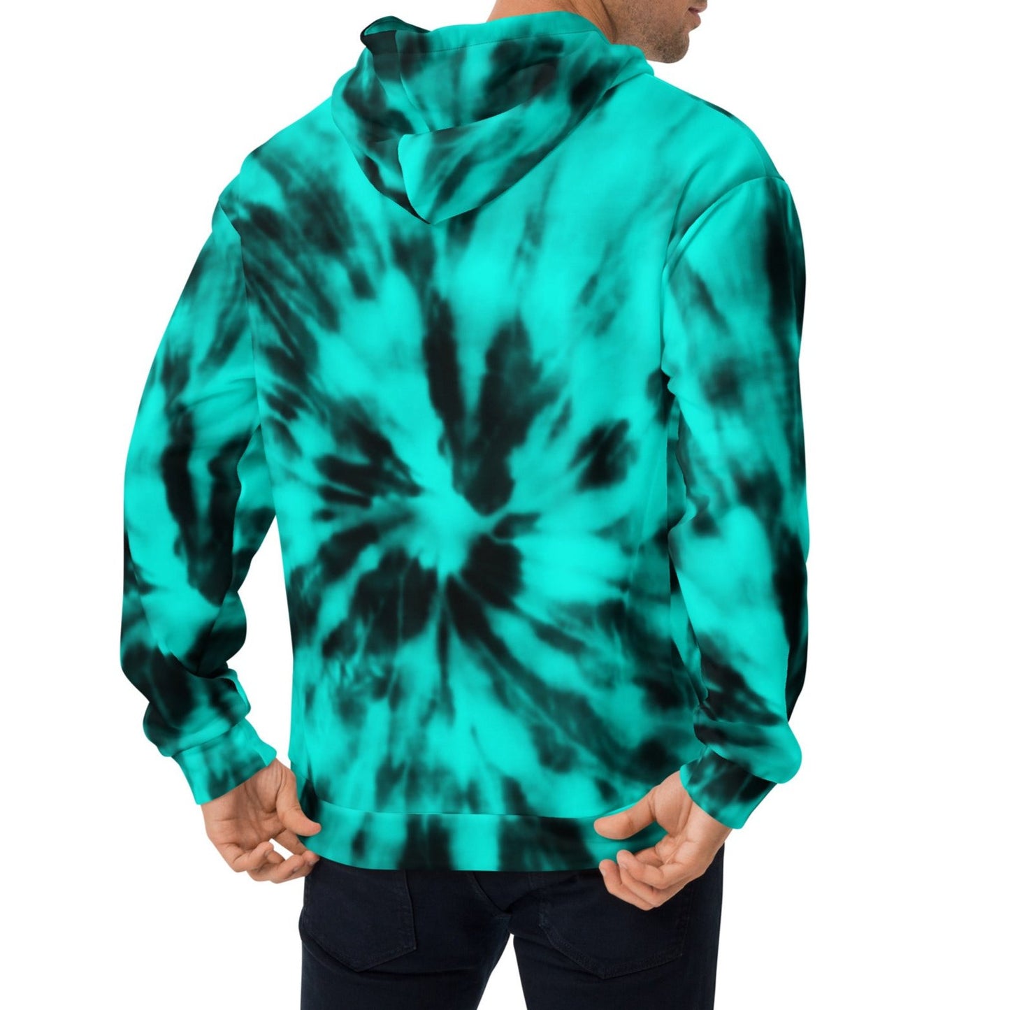 Motherland PH Hoodie | Tie Dye Turquoise - black