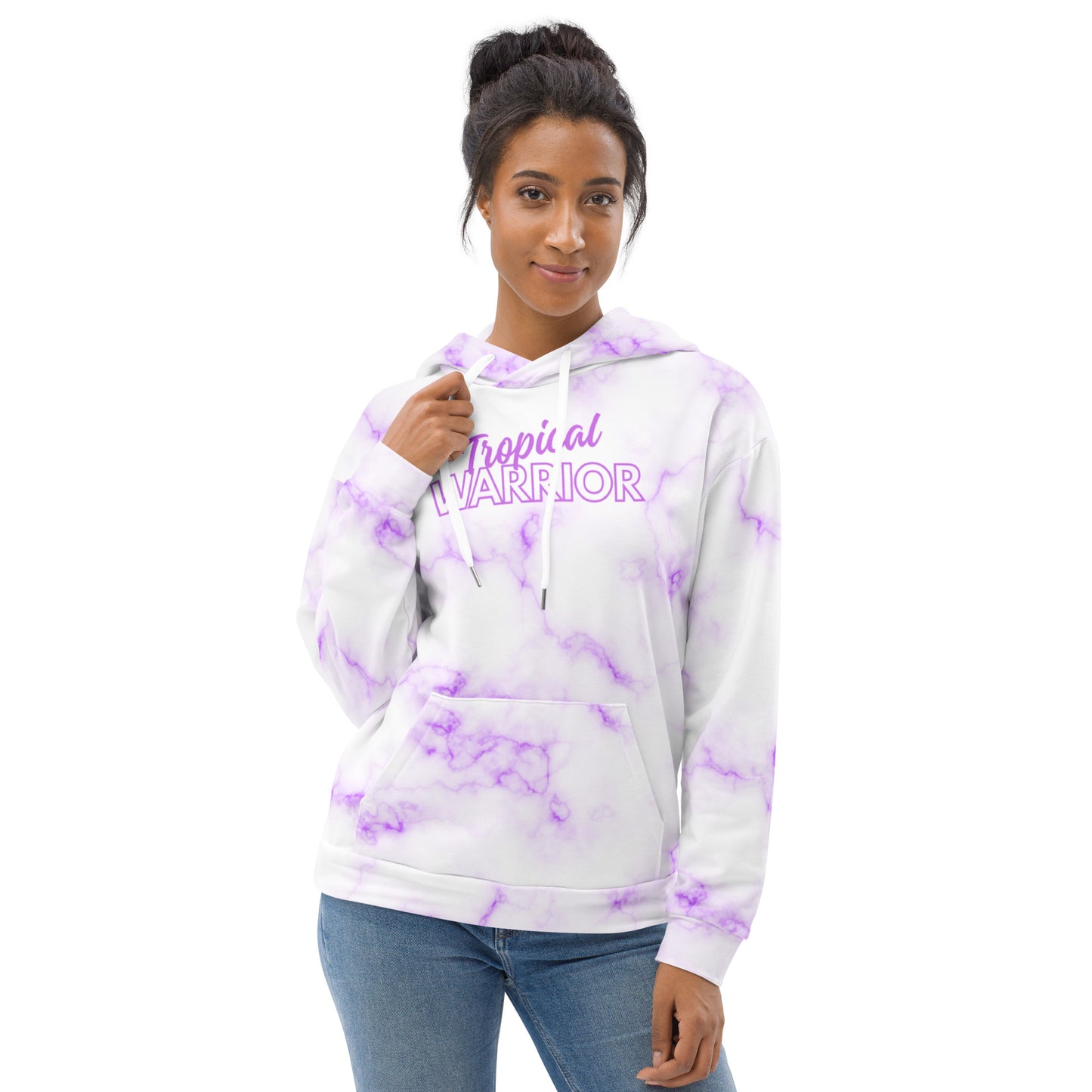 TieDye tropics hoodie woman | Purple