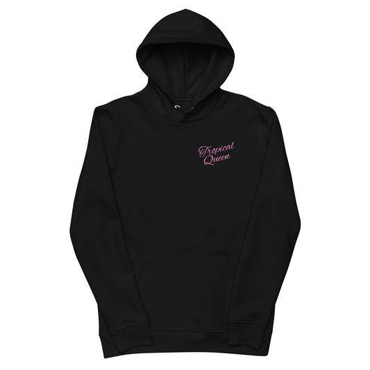 Tropical Badass Queen Hoodie | Black - Pink