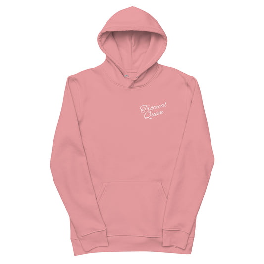 Tropical Badass Queen Hoodie | Pink - White