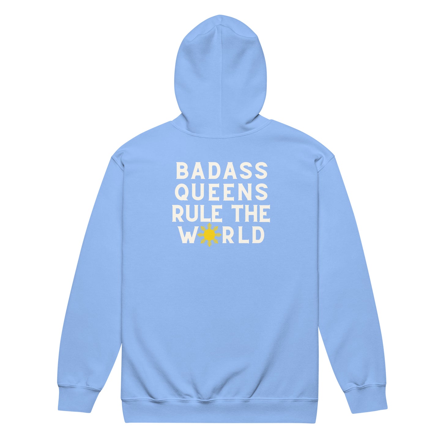 Queens rule the World zip hoodie | Skyblue