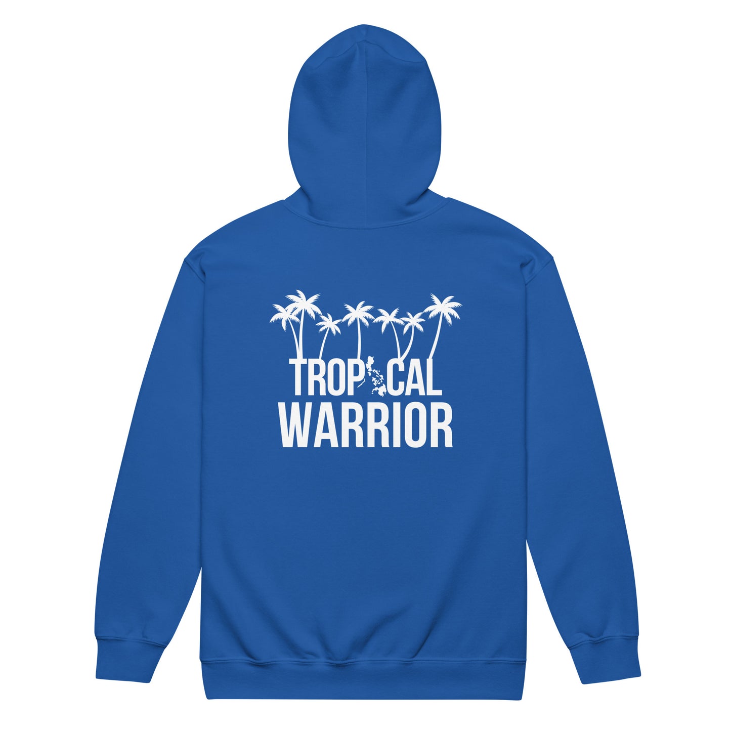 Tropical Warrior heavy blend ZIP-hoodie | Royal Blue