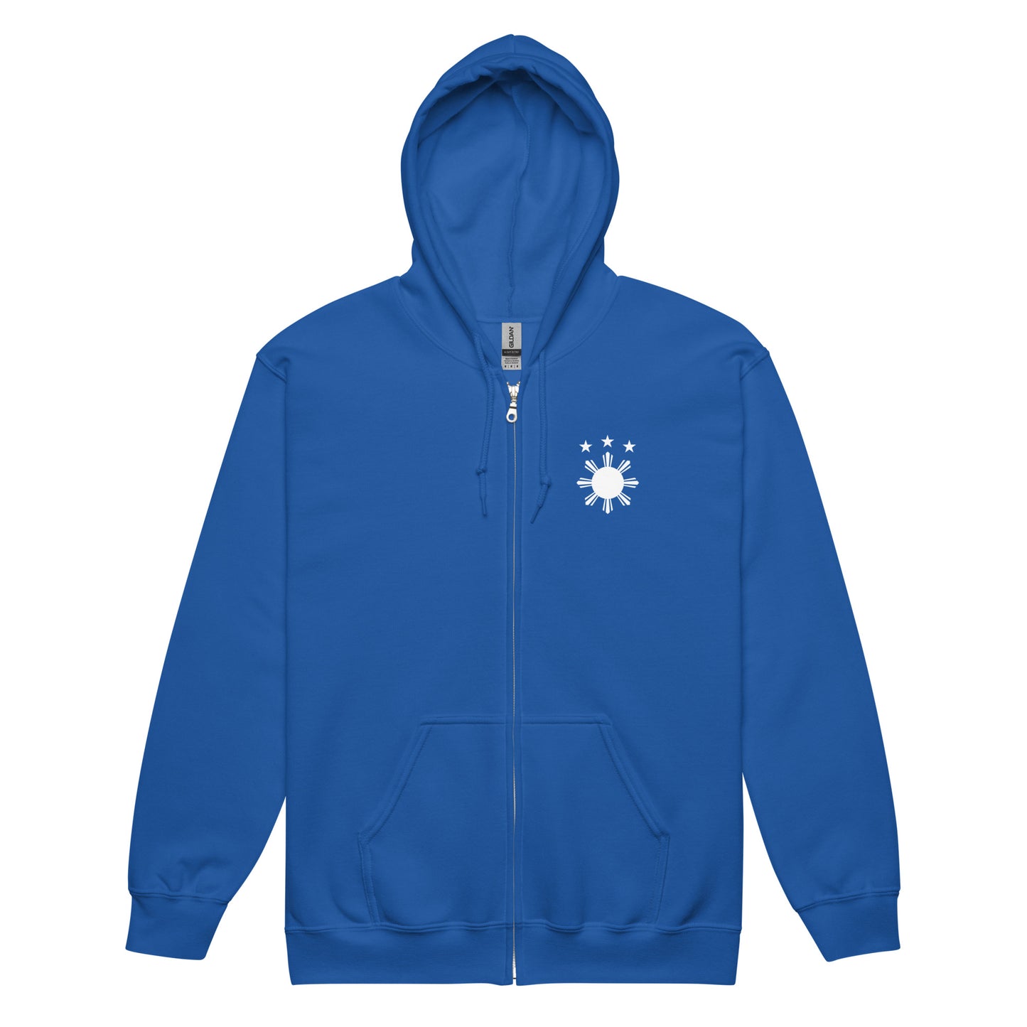 Tropical Warrior heavy blend ZIP-hoodie | Royal Blue