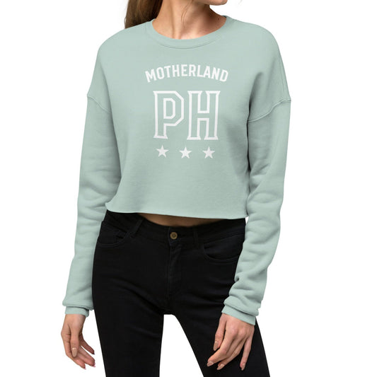 Motherland PH Crop Sweatshirt | Skyblue